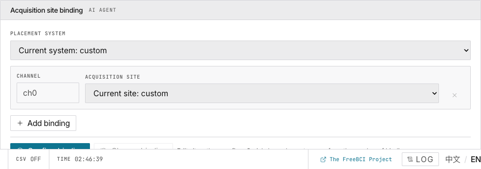Site binding